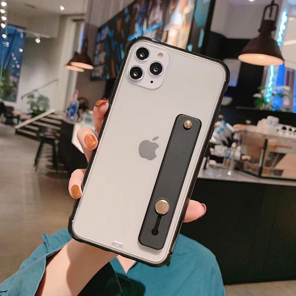 

Ударопрочный ремешок телефон чехол для iPhone 11 Pro Max XR XS Max 6 6S 7 8 Plus X Soft TPU конфеты цвет задней стороны обложки подарков