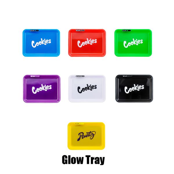 

Новые файлы cookie Runtz Калифорния Glowtray синий красный зеленый желтый светодиод подвижного лотка накаливания для подвижного 420 сухих цветов травы с коробкой