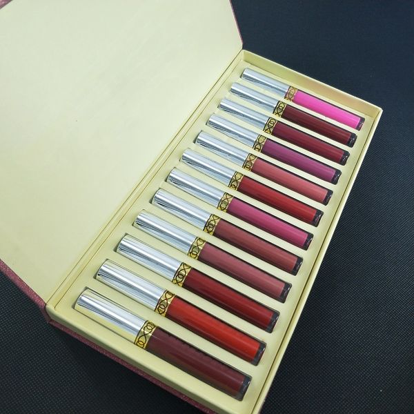 

brand new 12pcs/set liquid lipstick 12 piece collection long lasting lipstick makeup lip gloss sets