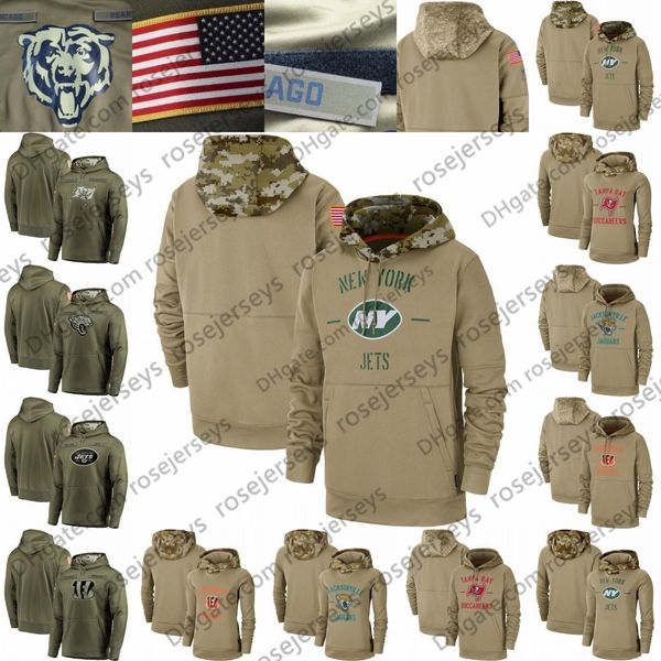 

tan sweatshirt salute to service pullover hoodie cincinnati jacksonville bengals jaguars new york tampa bay jets buccaneer men women youth, Blue;black