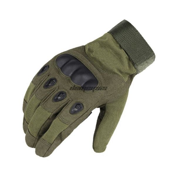 

tactical army gloves paintball shooting hunting combat mittens anti-skid hiking hard knuckle full finger glove, Black