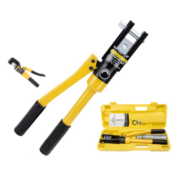 

yqk-70 8t/12t hydraulic crimper tool kit tube terminals lugs battery wire crimping force hydraulic pliers