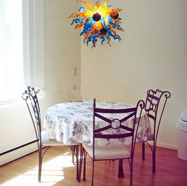 

mini cute art decor 110/240v ac led indoor small murano glass staircase chandelier lighting