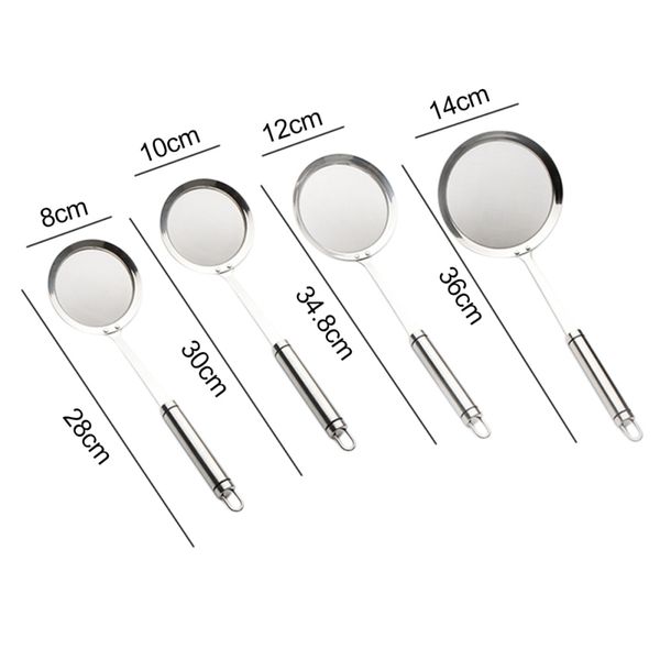 

stainless steel kitchen food strainers, mesh strainer kitchen accessories kitchenware for baking multifunction scoop colander