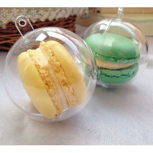 

10pcs transparent hanging ball new for xmas tree bauble clear plastic home party christmas decorations gift craft