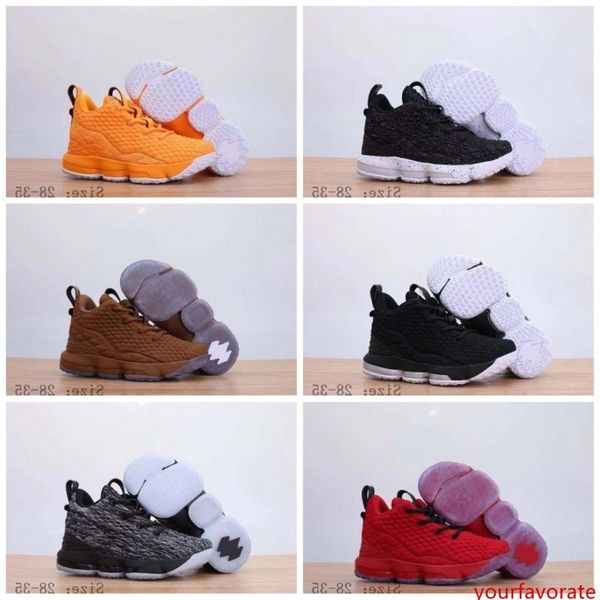 

2019 new arrival designer shoes 15 equality black white kids basketball shoes for boys girls 15s ep sports training sneakers size 28-35