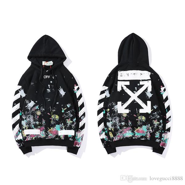 

New graffiti printing pullover hoodie ummer new cla ic hooded long leeved men 039 weater women weat hirt coat