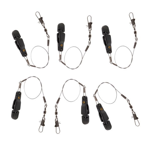 

6pcs snap release clip w/ leader snap for outrigger downrigger planer board