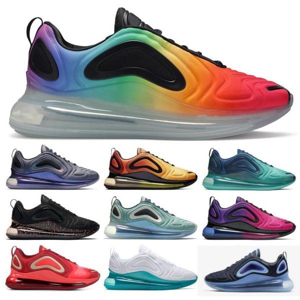 

2019 running shoes for men women pride triple white black sunset northern lights day women trainer sports breathable sneaker size 36-45