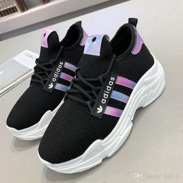 

autumn and winter new mesh casual sports sponge cake thick-soled students with running shoes women's lightweight fashion sports shoes