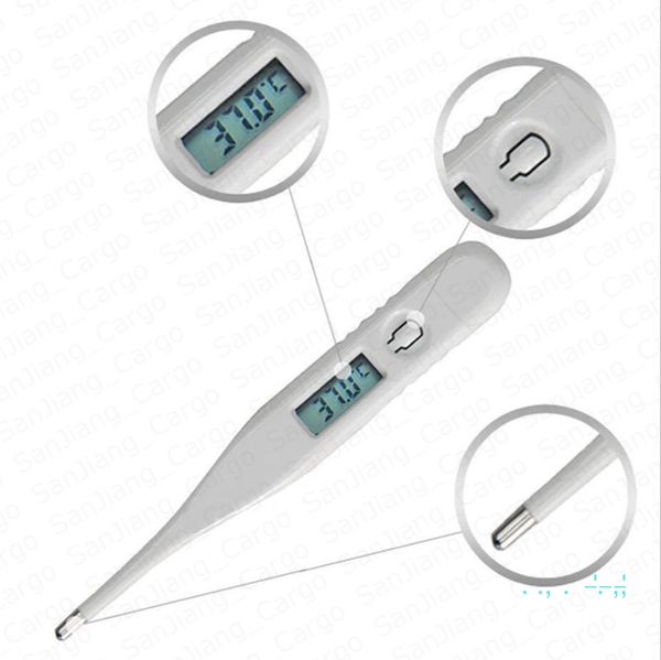 

children adults body digital lcd thermometer temperature measurement device baby health-care electronic thermometer easy carry e32804