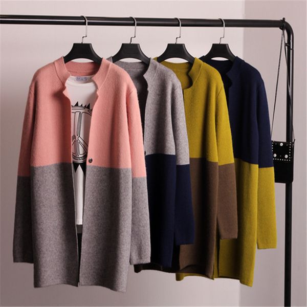 

2019 new women sweater cardigan women jacket coat fashion long sleeve slim crochet open stitch knit sweater autumn winter, White