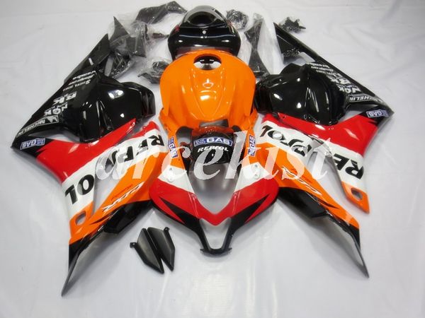 

4 gifts new abs full fairings kits fit for honda cbr600rr f5 2009 2010 2011 2012 09 10 11 12 bodywork set custom orange red black