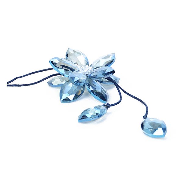 

beautiful artificial crystal flower car pendant lucky hanging ornament car interior decoration accessories