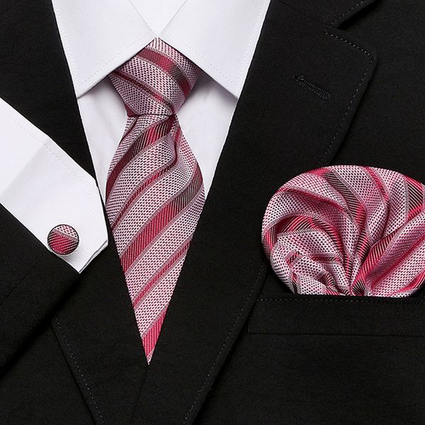 

necktie handkerchief set hanky handkerchief cufflinks tie for men fashion pocket square classic party wedding striped 7.5cm, Blue;purple