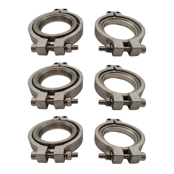 

6x 44mm v band flang clamp set for mvr wastegate easy to assemble flange set