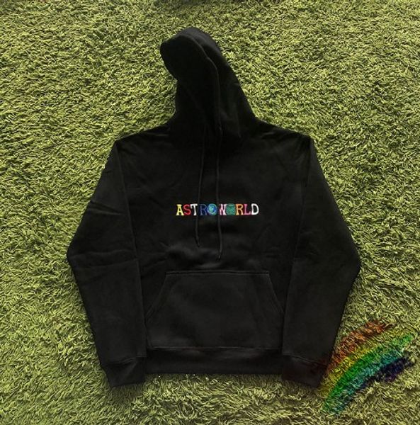 

new embroidery hoodies men women streetwear hoodie hooded, Black