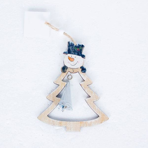 

elk cute wind chimes hanging tree pendant christmas wooden home decoration bell ornament santa claus snowman 3 types