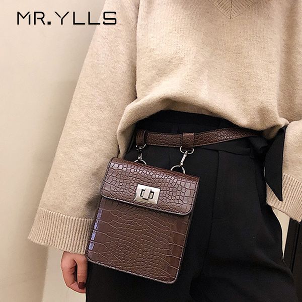 

fashion pu waist bags women casual alligator small flap bags mini waist bag pack crocodile pattern phone bags travel belt purse