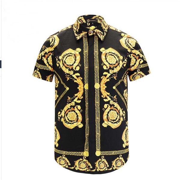 

casual striped short sleeve men clothes shirt new fashion, White;black