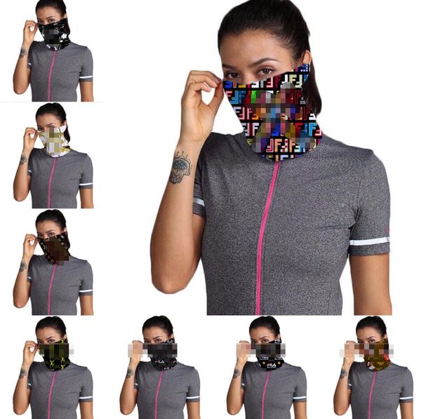

designer outdoor bicycle cycling face masks bandanas luxury scarf headband neckerchief mutilfunction cap sports head scarves half face mask