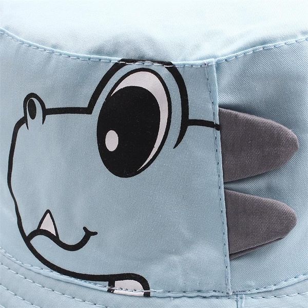 

2020cartoon dinosaur baby sun hat wide brim sun protect boys cap reversible baby girls summer hat 2-5 years baby cute clothing, Yellow