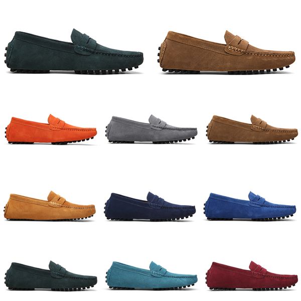 

non-brand дизайнер мокасины обувь slip-на мужчин повседневный chaussures мужские платья кроссовки желтый черный 38-47 свободный стиль груза, White;red