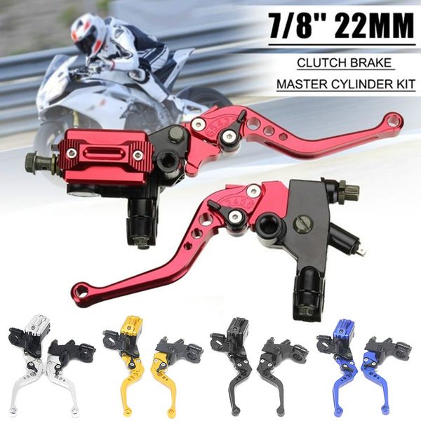 

1 pair 7/8"(22mm) universal motorcycle brake master cylinder levers motorcycle brake clutch master cylinder reservoir levers