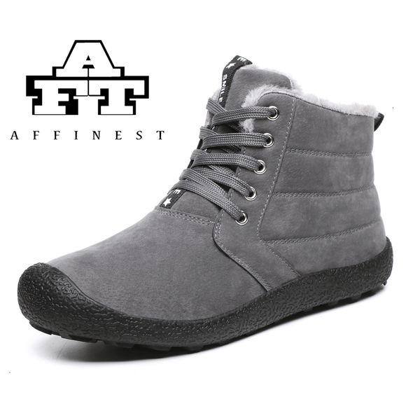 

odipon winter 2019 men fashion sneakers outdoor male snow boots lace-up keep warm boots cotton shoes sneakers big size 39-48