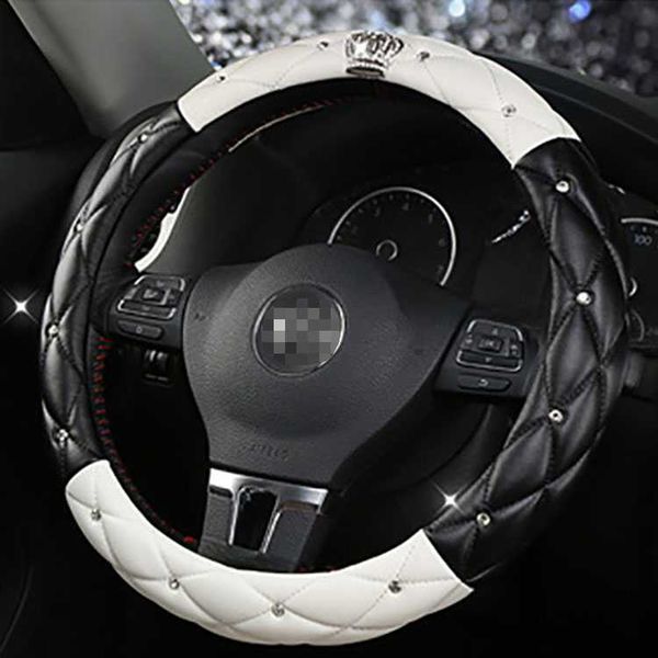 

6 color car steering wheel diamond blingbling auto steering wheel cover anti-slip universal women car-styling accessories