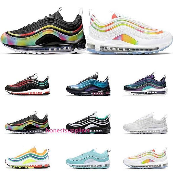 

2019 new mens women running shoes triple white sliver bullet white green university red court purple have a day sports sneaker size 36-45