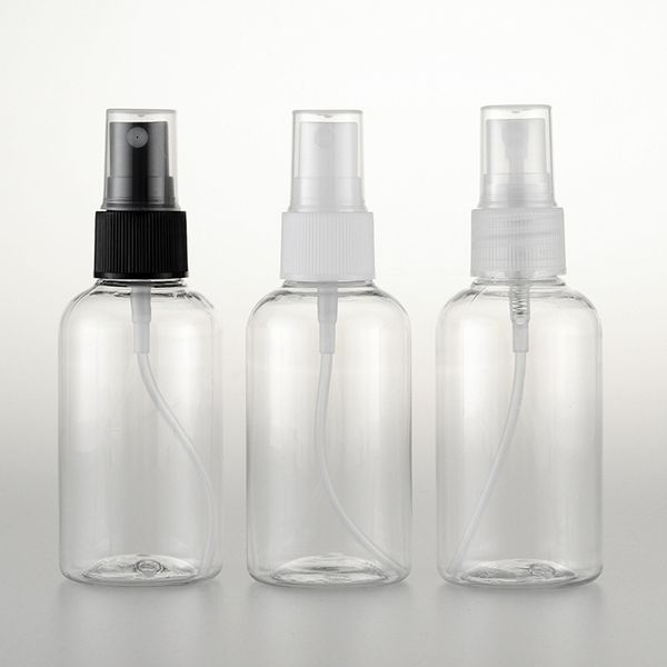 

50pc/lot 75ml clear color spray pump travel pet bottle for cosmetic packaging,75cc plastic empty bottles for liquid