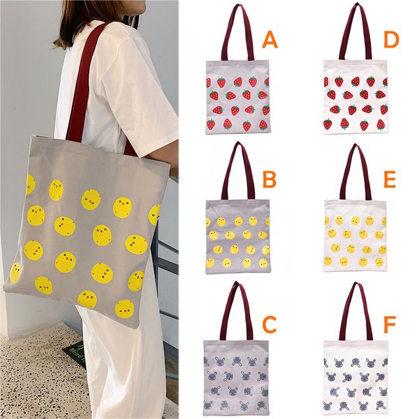 

2019 new bags women canvas shoulder beach bag handbag print small fresh messenger crossbody bag dropshipping bolsa feminina
