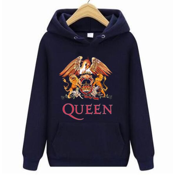 

2020 queen printed couple hoodies women men sweatshirt lovers couples hoodies casual pullovers gift plus size xs-4xl, Black