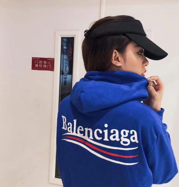 

Balanciaga new pring and autumn male de igner men and women luxury letter weater cotton couple model outdoor port weater