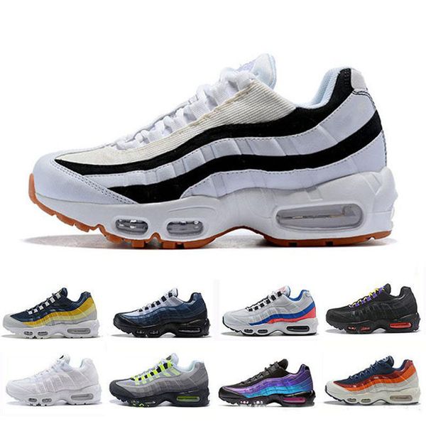 

New 2019 Utility Running Men's & Women's Shoes Top Quality Triple Black White Mens Trainer Sports Breathable Cushion Sneakers Size 36-45