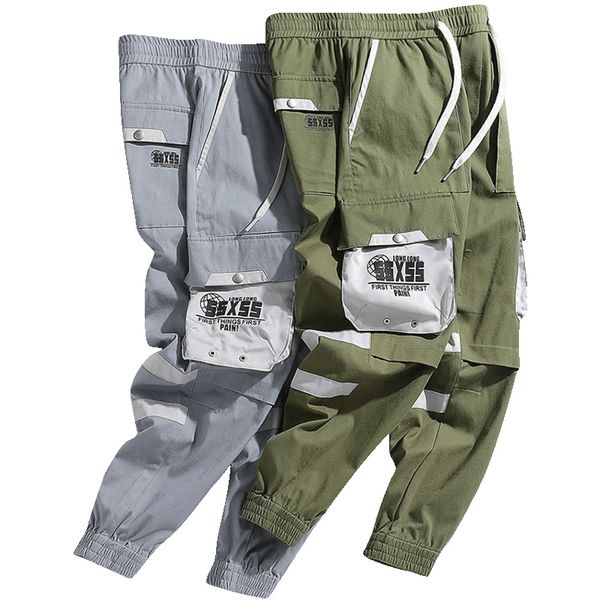 

2020 new spring men joogers pants japanese streetwear harem pants male vintage sweatpants trouser lbz206, Black