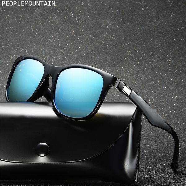 

retro square sunglasses men polarized mirror sun glasses for men women 2019 vintage shades glasses oculos gafas de sol, White;black