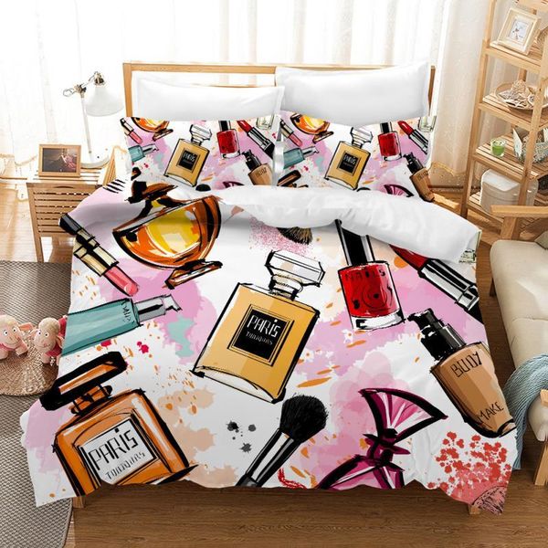 Digital Printing Series Duvet Cover Pillowcace Bedding Set Girls