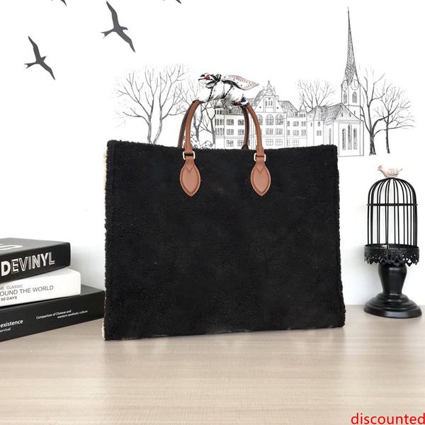 

2020 новая зимняя onthego teddy сумка m55420 сумки женщин мода большие duplex printing дизайнер тотализатор дизайнер роскошных сумок кошельк