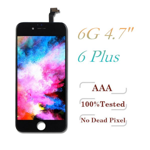

класс a +++ жк-дисплей для iphone 6 iphone 6 plus сенсорный дигитайзер полный экран с рамкой полной сборки запасных частей