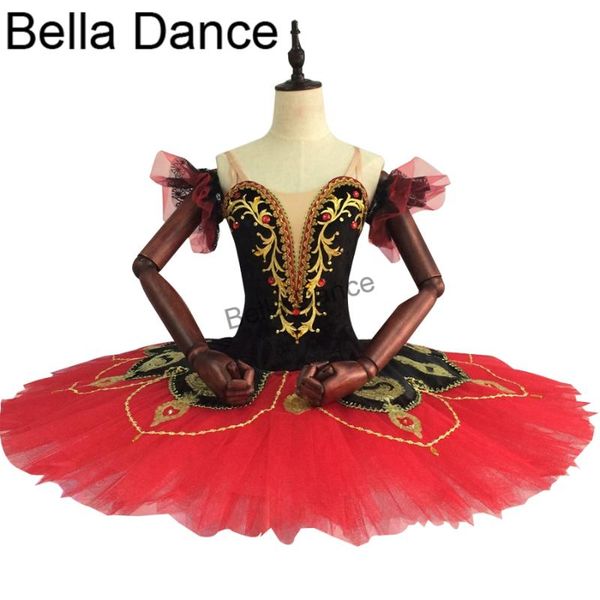 

professional ballet tutu black red costume tutus women professional tutus kids pancake for competitionsbt9091