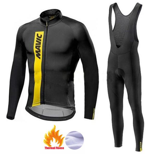 

cycling jersey sets 2021 team clothing suit winter thermal fleece set racing maillot rock bike clothes ropa ciclismo, Black;red