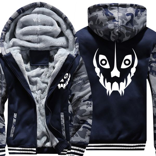 

us size mens camouflage coat for game undertale sans papyrus battle fatigues jacket thicken hoodie hip hop sweatshirts, Black