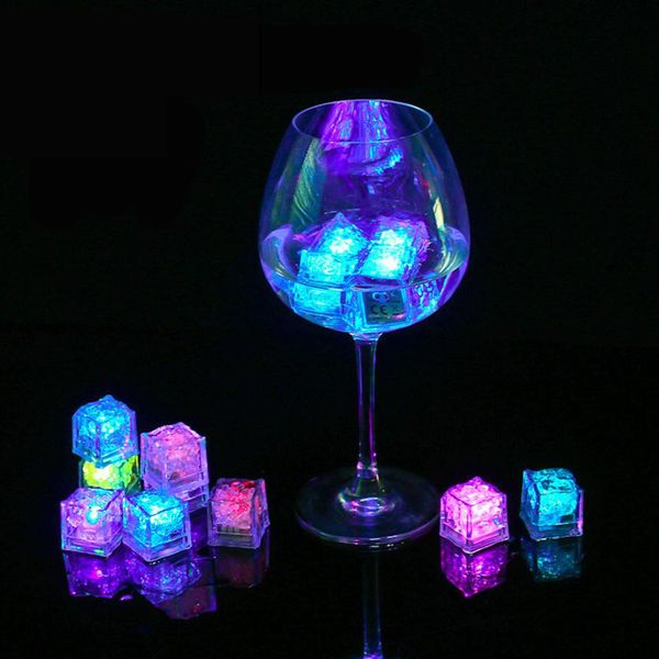 

colorful flash ice cube put into water drink punchbowl flash automatically water-actived flash led light for party wedding events bars