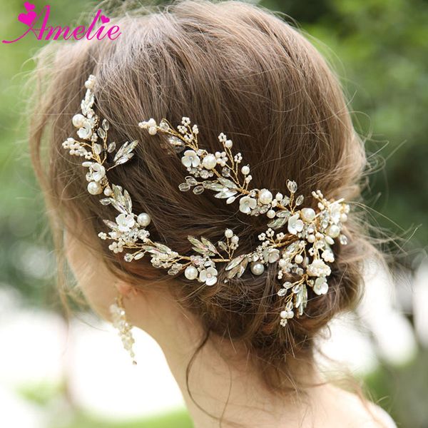 

handmade accessories hair side clip dramatic crystal burst wedding clips earrings headpiece bridal supplies barrette, White;golden