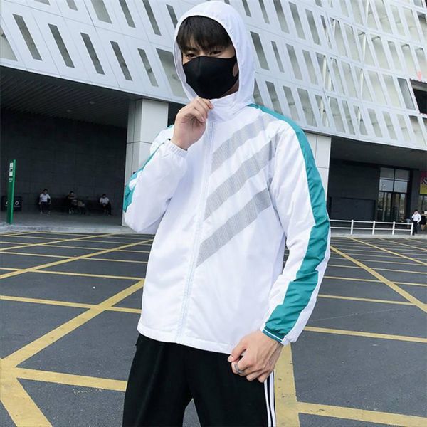 

hooded zipper windbreaker jackets hoodies dust coat fashion jackets men women lovers wind proof coat dust coat clothing m-2xlozo0, Black;brown