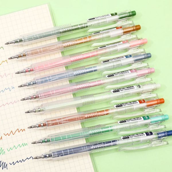 

new 9pcs 0.5mm signing neutral gel pens press journal student school stationery gift