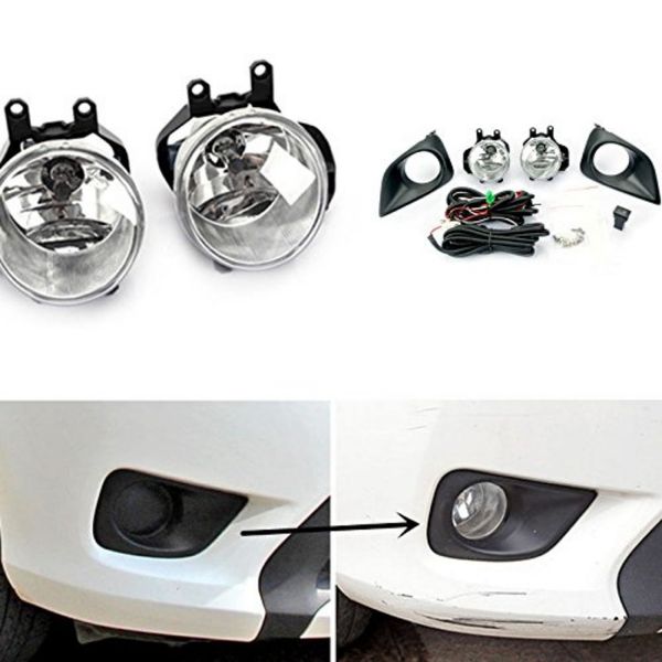 

автомобиль oem стиль непосредственно замена лампы противотуманные фары ж / шарик + переключатель + провода + ободок / 1set для toyota vios