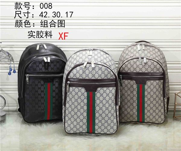 

2019 designer backpack men's luxury backpack brand double shoulder bags male brand school bags pu leather shoulder bag